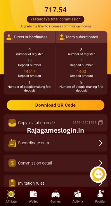 Raja Games Refer & Earn
